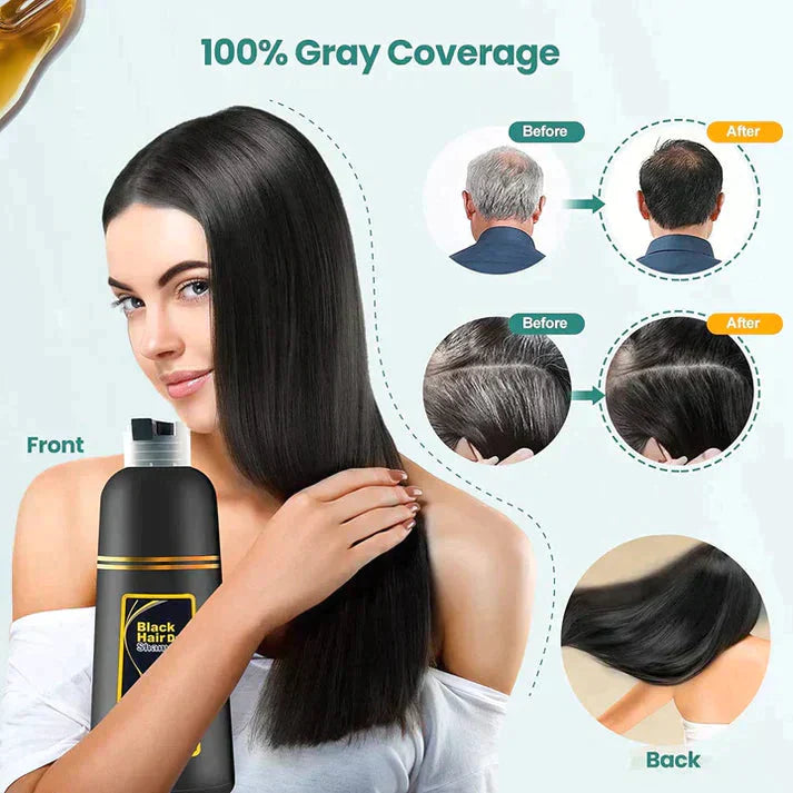 HERBAL HAIR DYE UNISEX SHAMPOO 3 IN 1 (BUY 1 GET 1 FREE)- BLOSDREAM
