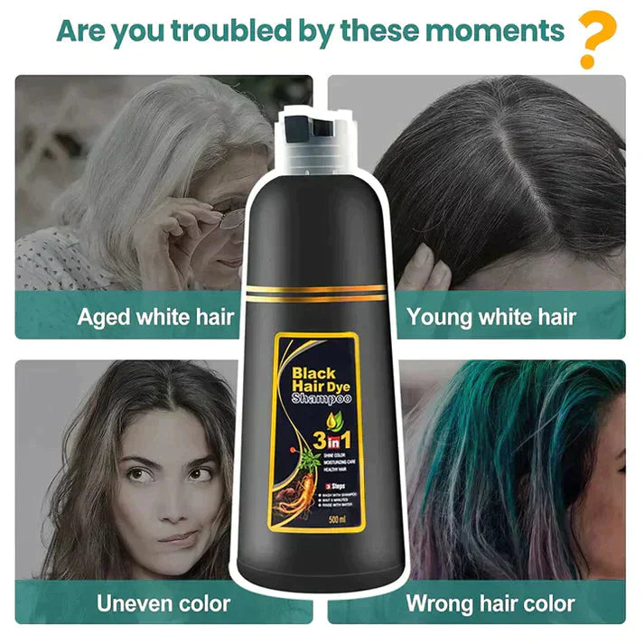 HERBAL HAIR DYE UNISEX SHAMPOO 3 IN 1 (BUY 1 GET 1 FREE)- BLOSDREAM