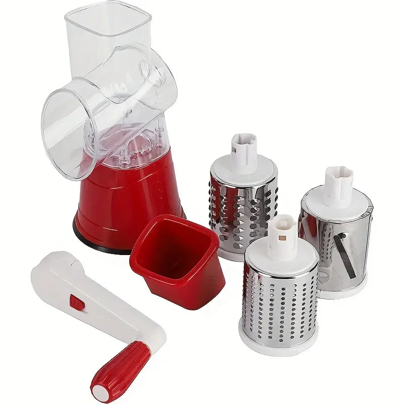 ROTARY DRUM VEGETABLE GRATER & SLICER